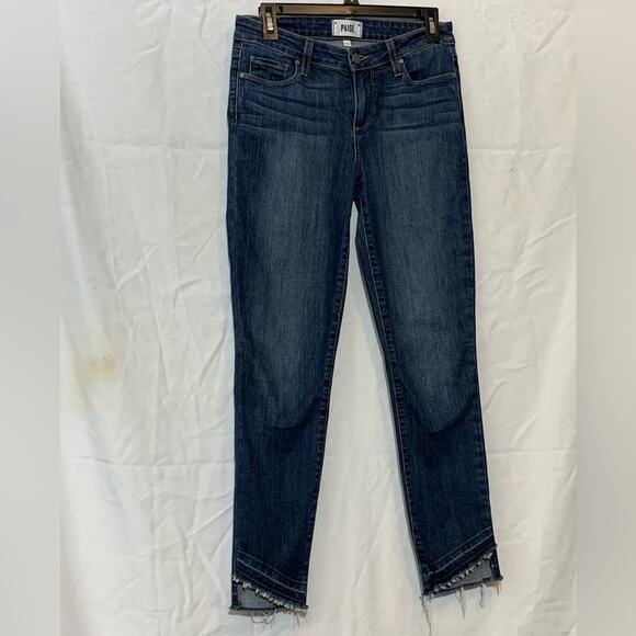 Paige verdugo ankle cropped jeans Womens 28 raw hem - Picture 1 of 7